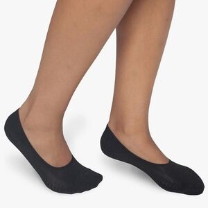 Socks — Mid Sport Liner Women's Black Socks (4 Pairs) - Shoe Size: 8-12 — Peds